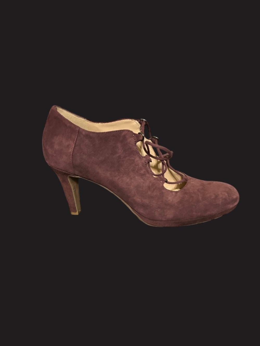 NATURALIZER Macie, Bordo suede lace-up, color: plum